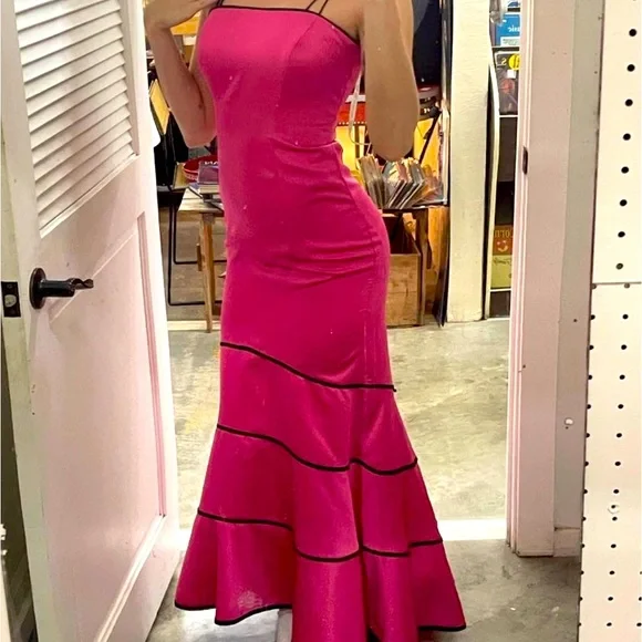 Vintage Pink wedding guest, prom dress